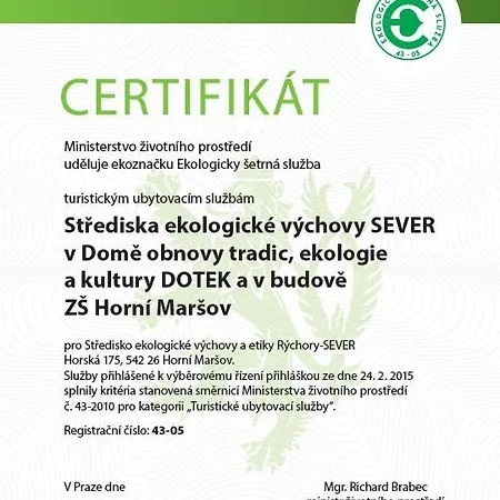 Apartamento Ekocentrum Dotek
