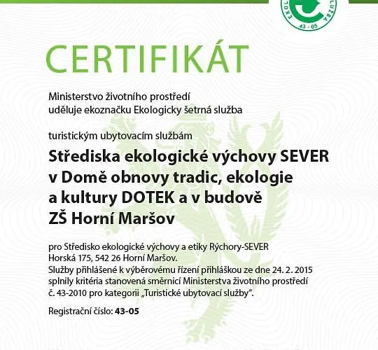 公寓 Ekocentrum Dotek